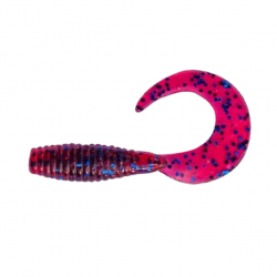 LEURRE SOUPLE GRUB CRAZY FISH ANGRY SPIN 1,4" unité #73 BLUE RUBY