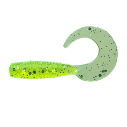 LEURRE SOUPLE GRUB CRAZY FISH ANGRY SPIN 1,4" unité #54 GREEN ACID