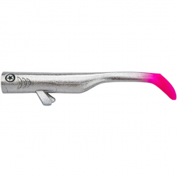 Pochette LEURRE SOUPLE SHAD LMAB DRUNKBAIT 12CM CHROME PINKTAIL