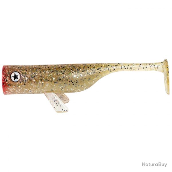 Pochette LEURRE SOUPLE SHAD LMAB DRUNKBAIT 12CM CHAMPAGNER STEFFI