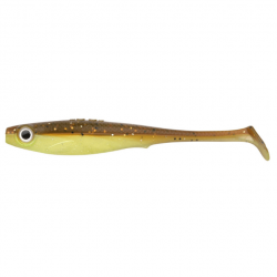 LEURRE SOUPLE SHAD IRIS POP-EYE UV 12CM UV BROWN CHARTREUSE