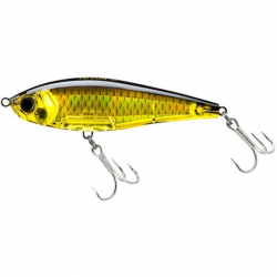 LEURRE DUR LIPLESS JERKBAIT YO-ZURI 3D INSHORE TWITCHBAIT 13CM GOLD BLACK