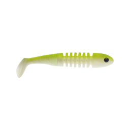 LEURRE SOUPLE Shad DELALANDE SKELETON 5,5CM NATURAL YELLOW UV