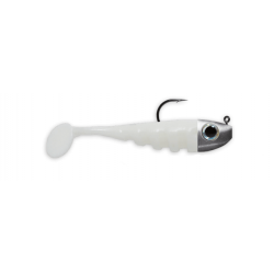 LEURRE SOUPLE Shad DELALANDE TOUPTI Shad MONTE 4CM 3G BLANC