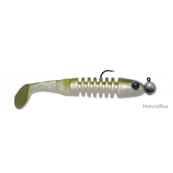 LEURRE SOUPLE Shad DELALANDE SKELETON MONTE 8CM 7G JUNGLE