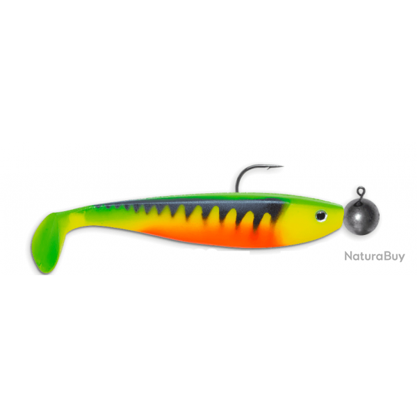 LEURRE SOUPLE Shad DELALANDE Shad GT MONTE 9CM 7G FIRE TIGER ZEBRE