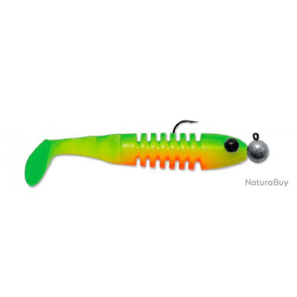 LEURRE SOUPLE Shad DELALANDE SKELETON MONTE 5,5CM 4G FIRE TIGER