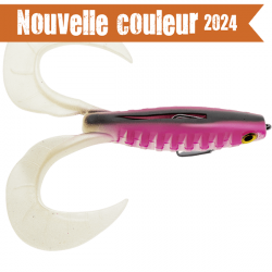 LEURRE SOUPLE GRENOUILLE DELALANDE NEO FROG MONTE 8CM 3G NATURAL BLACK PINKY