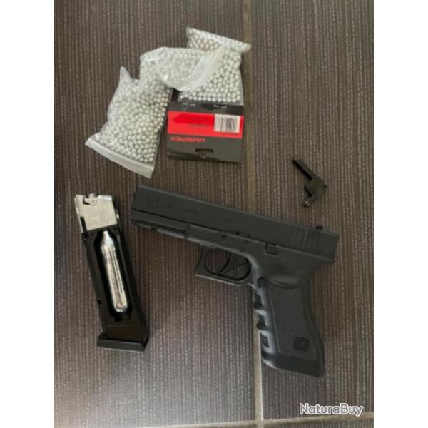 Pistolet air soft glock 17 marque UMAREX