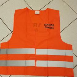 Gilet orange GARDE CHASSE Taille Unique