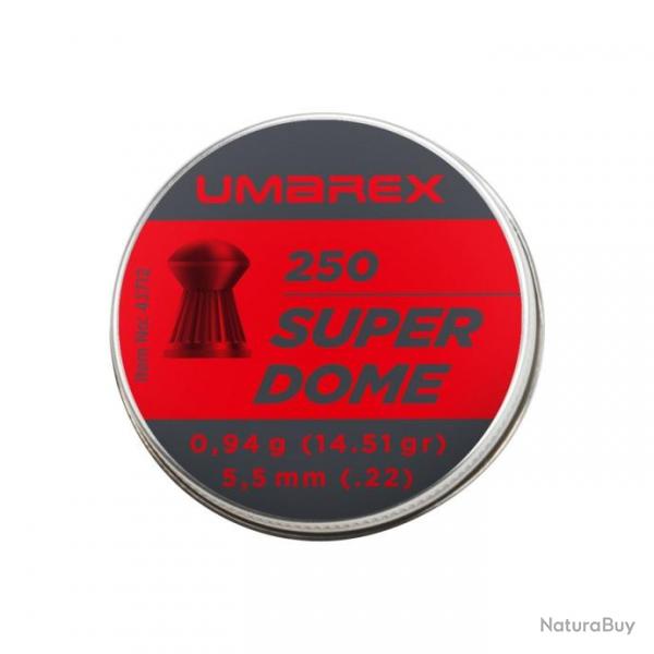 PLOMB SUPERDOME UMAREX TETE RONDE CAL 5.5 MM 0.94G X250