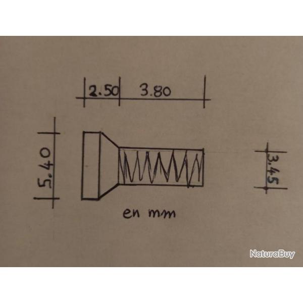 4 vis torx T10 filetage UNF 6-48 x .150"