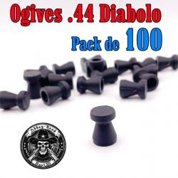 Balle tir réduit .44 ogive diabolo plastique - Pack de 100 - Bast3D