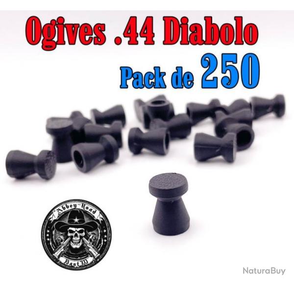 Balle tir rduit .44 ogive diabolo plastique - Pack de 250 - Bast3D