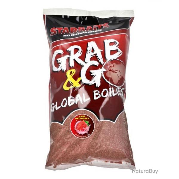 STARBAITS AMORCE GRAG & GO METHOD MIX STRAWBERRY JAM 1KG800