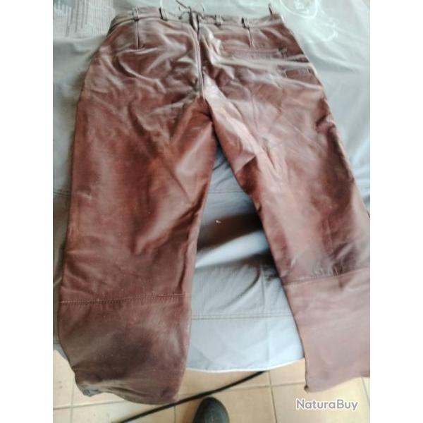 Pantalon de chasse en cuir