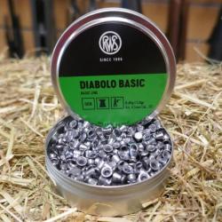 500 plombs diabolo BASIC RWS 4.5mm 0.45g