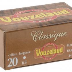 Cartouches Vouzelaud - Classique petit culot - Cal. 20/65 - Plomb n°8