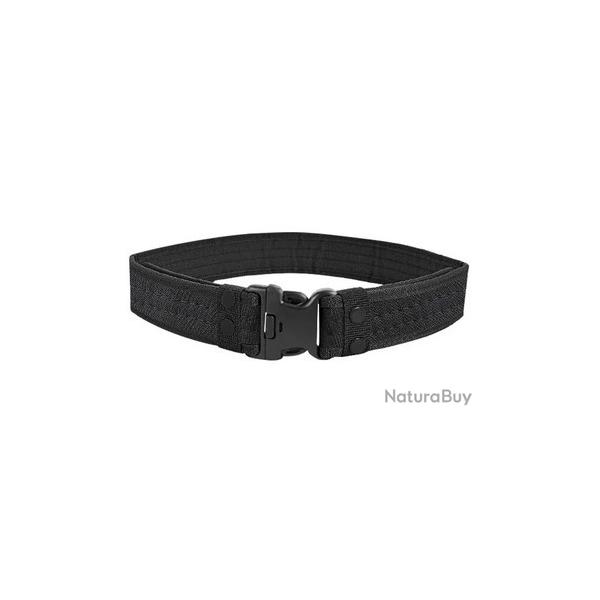 Ceinture rigide noire nylon canvas unisexe de 130cm systeme MOLLE