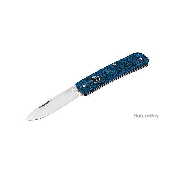 Couteau Bker Plus Tech Tool Damast G10 - Bleu