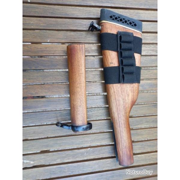 ensemble chasse crosse Longuesse et anneau grenadire pour ROSSI 92 44 magnum