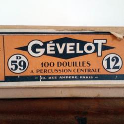 boite étuis vides amorcés GEVELOT