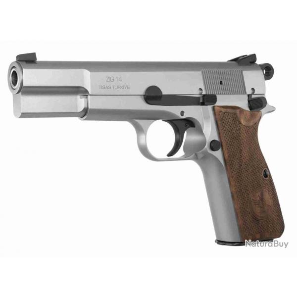 PISTOLET TISAS ZIG 14 CAL 9X19 MM STAINLESS