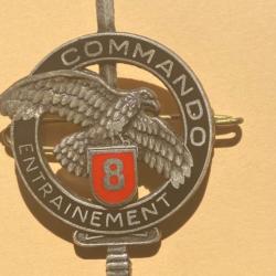 Insigne Commando entrainement N°8 (au dos: drago Paris GS 31)