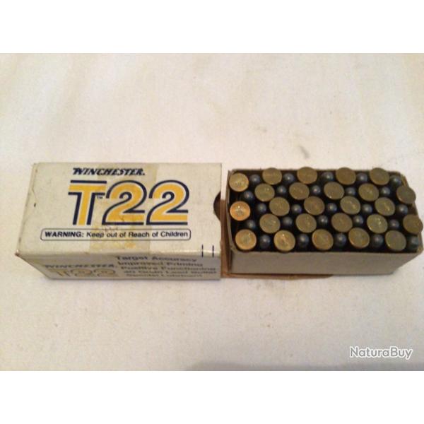 Une bote de 50 winchester T22 lr 40 grain