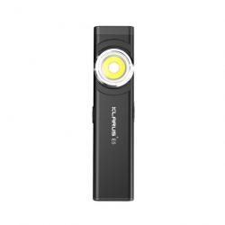 Lampe rechargeable à double source de lumière E5 - 470 lumens - noir