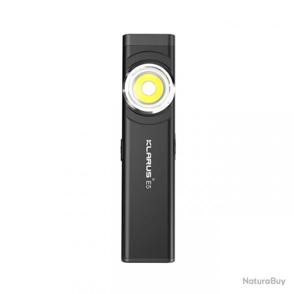 Lampe rechargeable  double source de lumire E5 - 470 lumens - noir