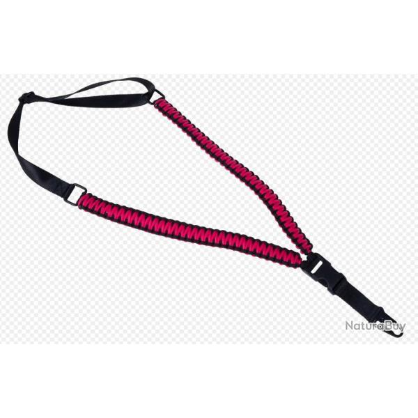 Sangle para 1 point - dtache rapide Noire - Rose