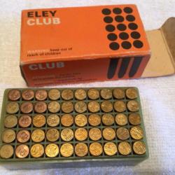 Une boîte de 50 munitions 22 LR ELEY CLUB ENGLAND