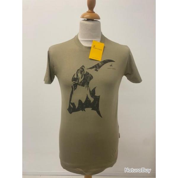 T-shirt beige sanglier - VERNEY-CARRON