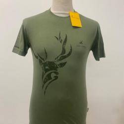 T-shirt kaki cerf - VERNEY-CARRON