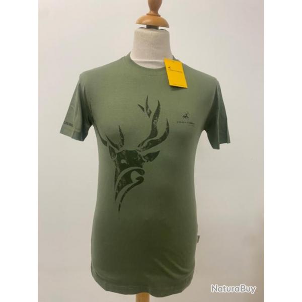 T-shirt kaki cerf - VERNEY-CARRON