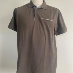 Polo col boutonné taupe - LOVERGREEN
