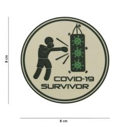 Patch 3D PVC Covid 19 survivor | 101 Inc (0001 3466)