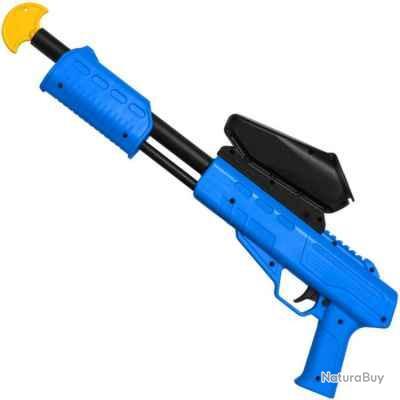 Annonce billes paintball : Lanceur pompe enfant Field Blaster + loader - Bleu - Cal 50