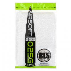 Billes Airsoft 0.25gr Précision Blanche- H25 - BLS - Sac 1Kg