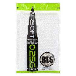 Billes Airsoft 0.25gr Précision Blanche- H25 - BLS - Sac 1Kg