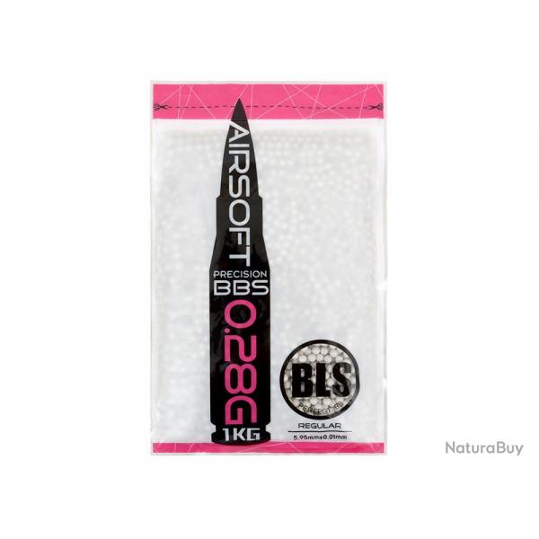 Billes Airsoft 0.28gr Précision Blanche -H28 - BLS - Sac 1Kg
