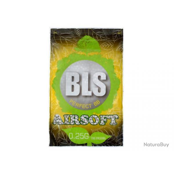 Billes Airsoft BIO 0.25gr Blanche- PLA25 - BLS - Sac 1Kg