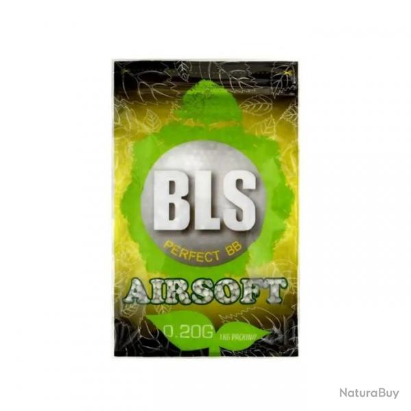 Billes Airsoft BIO 0.20gr Blanche PLA20 - BLS - Sac 1Kg