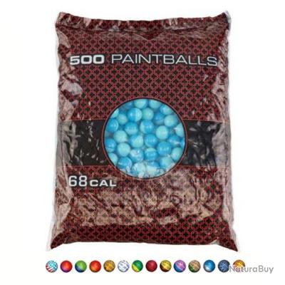 Annonce billes paintball : Sac 500 billes Cal 68 - Retail