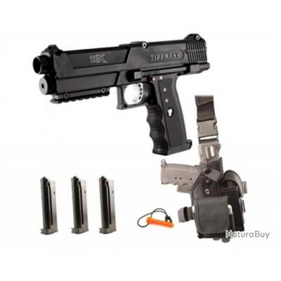 Annonce billes paintball : Pack Deluxe TIPPMANN TiPX-TPX V2.0 Noir- 14878