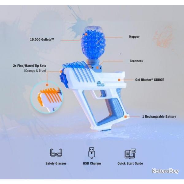 Pistolet GelBlaster SURGE - GELBLASTER