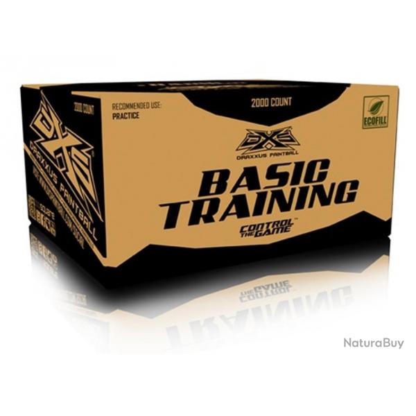 Billes paintball Draxxus Basic Training Cal68 - Boite de 2000