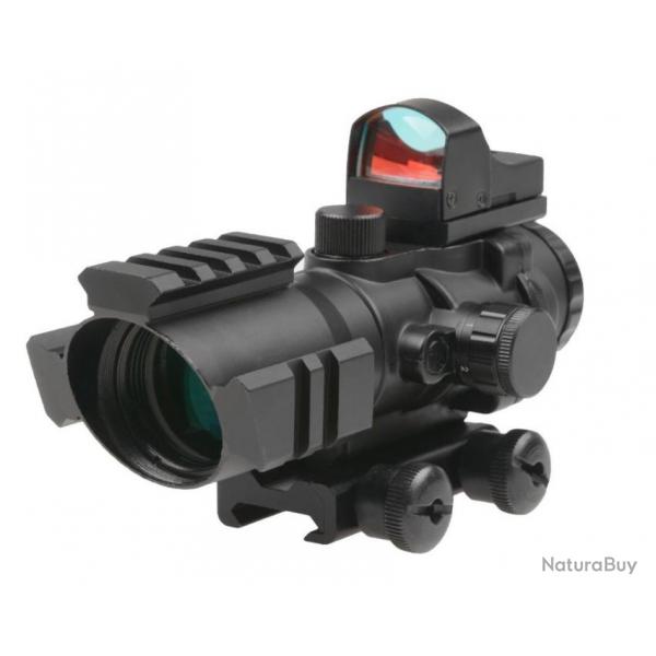 Point Rouge Rhino 4X32 avec Micro Red Dot - Theta Optics