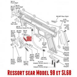 Ressort sear Tippmann 98 Custom Old Model et Sl68 -11908